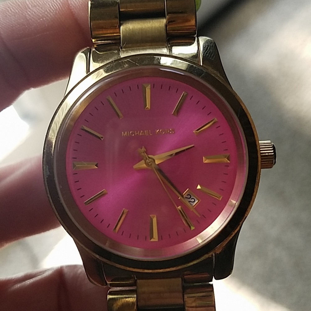 Gold authentic Michael Kors watch